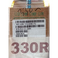 Metal Resistor 330R 1/4Watt MF 1/4W T52-330R-1% Taiwan Resistor