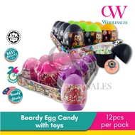 Beardy Egg Candy With Toys Ali Baba Eggs 12pcs