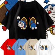 3D digital printing t-shirt with embroidery motif D0R4EM0N for children 1-10 years and adults M-3XL
