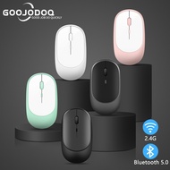 Single mode USB mouse for MB PC and Tablet computer Rechargeable dual mode Bluetooth 5.0 + USB mouse with 3 adjustable DPI
