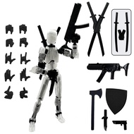 (Assembly Completed) 3D Printed Figure 5.54-inch Dummy13 with Weapon Expansion Set, Full Body Mechan