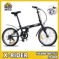 HITO Foldable Bicycle shimano Folding Bicycle Ultra-light Men's And Women's Folding Bike