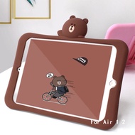 For IPad Air 1 2 Case 5th 6th Generation Cute Case 5  6 Gen dinosaur bear Cartoon Cover 2017 2018 A1
