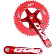 ❥OTA Single Speed Crankset 48T,170mm Crankarms 130 BCD Fixie Crankset for Single Speed Bike, Fix O❃