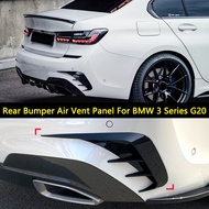 For BMW Accessories 3 Series G20 2019+ 318i 320i 325li 330i Car Rear Bumper Lip Spoiler Canards Vent