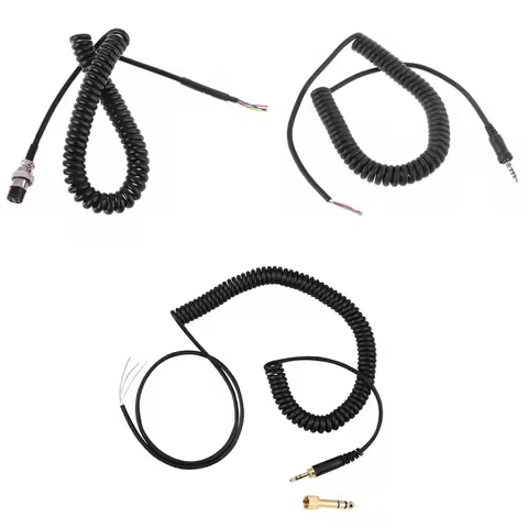 Replacement Spring Cable Cord Wire Plug for Beyerdynamic DT 770 770Pro 990 990Pro Headphone Accessor
