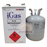 new Freon iGas R32 Refrigerant 9.5 Kg R 32 Tabung Besar