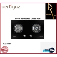 Aerogaz 80cm Tempered Glass 2 Burner Gas Stove Cooker Hob AZ-283F OR AZ-283SF STAINLESS STEEL