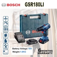 BOSCH GSR 180-LI CORDLESS DRILL DRIVER/ 18V DRILL DRIVER/ 2 BATTERIES AND 1 CHARGER