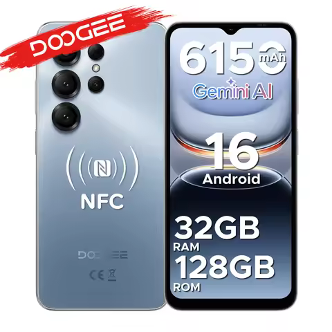 DOOGEE Note56X Pro Android 16 Smart Phone 6.56" 6150mAh Battery 32GB RAM(4+28) 128GB ROM Support Goo