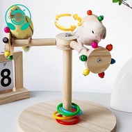 Bird Perch Stand Perch Stick Toy for Sparrow Rotating Windmill Design Bird Claw Grinding Stand for C