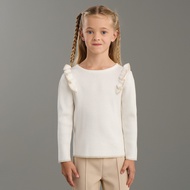 Max Fashion Basic Rib Frill Shoulder Sweater