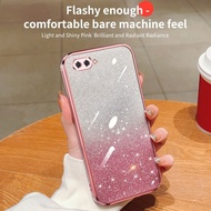 Case OPPO CPH1803 A5 AX5 A3S A12E CPH1853 CPH1805 PBAM00  PBAT00 PBBM30 Mobile phone case color gradient flash powder electroplating transparent soft case anti drop phone case