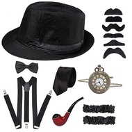Halloween Costume 1920s Mens Gatsby Gangster Hat Accessories