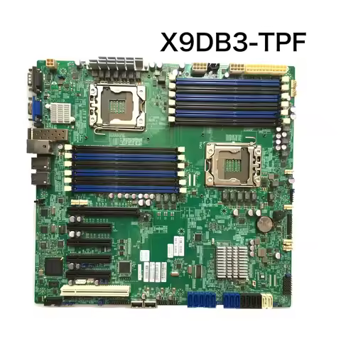 For Supermicro X9DB3-TPF Server Motherboard X79 E5-24 V2 DDR3 LGA 1356 Mainboard 100% Tested OK Full