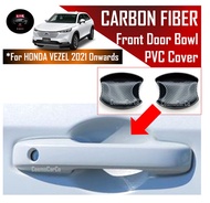 🔥SG SELLER🔥Honda VEZEL HRV 2021 2022-Present Front Door Handle Bowl Cover Carbon Fiber Accessories