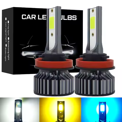 2X H4 Led Headlight LED Bulb for Car Fog Light Bulb H1 H3 H7 LED H11 9005 9006 HB3 HB4 9000LM 12V Di
