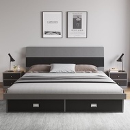 🇸🇬⚡ Tatami Bed Frame Solid Wood Bed Frame With Drawers Storage Bed Frame Bed Frame With Mattress Super Single/Queen/King Bed Frame