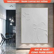Wall painting, White Abstract Painting White Minimalist Painting White 3D Minimalist Art White Art P