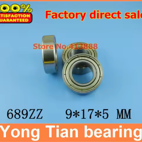 10 pcs NBZH Thin Wall Deep Groove Ball Bearing 689ZZ 689-2RS S689ZZ S689-2RS 9*17*5 Mm