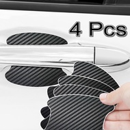 【cw】 6Color 4Pcs Car Door Sticker Carbon Scratches Resistant Cover Handle Protection Film Exterior Styling Accessories ！