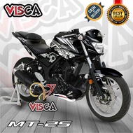 Stiker Decal Yamaha MT 25 OLD Dekal Mt 25 Striping Mt 25 Variasi Decal Mt 25 OLD Full Body HITECH