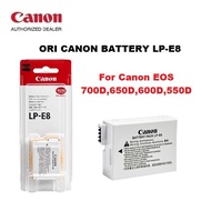 100% ORI Canon LP-E8 / LPE8 Battery For Canon EOS 700D,650D,600D,550D Canon LP-E8 Rechargeable Lithium-Ion Battery Pack (7.2V, 1120mAh)