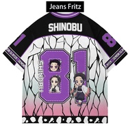 [Free Custom] Anime Printing Fun Patterns Jersey 81 Jersey Demon Slayer Shinobu Kimetsu No Yaiba Ani