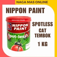 SPOTLESS NIPPON PAINT 1 KG / CAT TEMBOK ANTI NODA / CAT DINDING