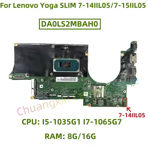 DA0LS2MBAH0 motherboard suitable for Lenovo Yoga SLIM 7-14IIL05/7-15IIL05 laptop CPU: I5-1035G1 I7-1