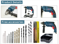 {SG In-Stock} Boss 13 RE Professional Impact Drill With Hand Tool Set With Free 15pcs Accessories{ L