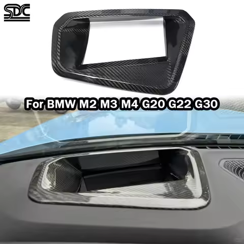 Real Dry Carbon Fiber HUD Cover For BMW M2 M3 M4 330i G20 M340i 430i G22 G23 G26 M440i M240i G42 Car