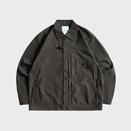 DYCTEAM - See-through Asymmetrical Work Jacket (brown)