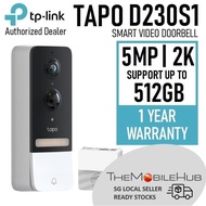 TP-Link Tapo D230S1 Smart Video Doorbell 2K 5MP Camera CCTV Night Vision Wire Free Long Battery Life