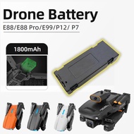 E88 Drone Battery Reachargeable Battery 1800mAh E88/P12/K10/E99 Pro Drone Battery 1pc/2pc/5pc Lithiu