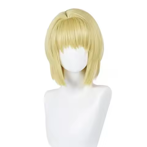 Hunter Hunter HXH Kurapika Kurta Cosplay Wig Short Black Hair Anime Halloween Costume Party Mens Wig