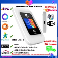 TIANJIE 4G Wifi Router Car Mobile Wifi Hotspot 150Mbps Broadband Pocket Mifi Unlocked LTE Modem Wireless Mini Wifi (Support TPG)