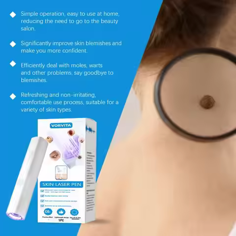 1PCS White Skin Care Pen Wart Eliminator Face Freckle Black Dots Blemish Removal Mole Nevus Remover 