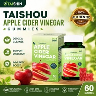 Taishin Taishou 排毒苹果醋软糖 60粒 (0糖版本) 🍎有机熟成红地厘苹果醋 Apple Vinegar Gummy Gula-gula Kunyah Cuka Epal 60pcs 