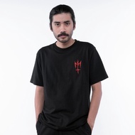 WRLDSTUDIOS_T-Shirt OVER IT Black Cotton Combed 24s 220gsm T-Shirt