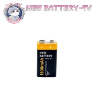 NEW BATTERY 1500mAh 9V 6F22 Micro Rechargeable18650 li-ion battery and Type-C USB More convenient an