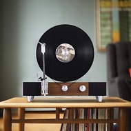 Gramovox葛萊美胡桃木豎立式黑膠唱片機復古留聲機客廳藍牙音響