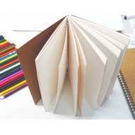100-page pencil drawing notebook - Sketchbook size A4, A5, A6 with kraft cover