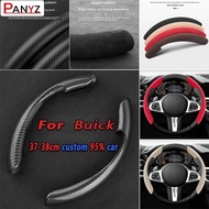 Car Steering Wheel Cover black suede leather For Buick Envision GS GL6 GL8 Avenir Riviera Lesabre Ca