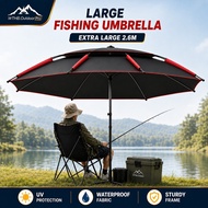 WTHB Payung Mancing Besar 2.6M Big Fishing Umbrella Payung Besar Outdoor Payung camp Beach Rainproof
