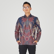 BATIK TRUSMI Atasan Pria Kemeja Kerja Batik Pria Lengan Panjang Satya Cocok Untuk Kerja