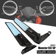 New motorcycle Monster 937 SP accessories Stealth mirror Fixed wing mirror Aerodynamic rearview mirror For DUCATI Monster 937 Plus 2021 2022 2023 Monster 937 SP 2023