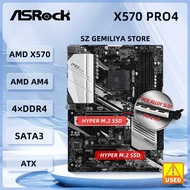 ASROCK X570 Motherboard X570 Pro4 AMD AM4 DDR4 128GB  2x Hyper M.2  support 5600 4100 1600 5700 5900