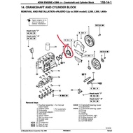 mitsubishi 4d56 2.5 diesel turbo pajero/storm oilseal case