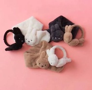 Miffy 毛公仔掛件 冷帽 衛衣 掛包 耳罩 頸巾 手提袋 保暖 散子袋 零錢包 收納 拉鏈 圍巾 斜孭袋 OPAQUE.CLIP 黑皮 毛茸茸 毛毛袋 鎖匙扣 米菲兔